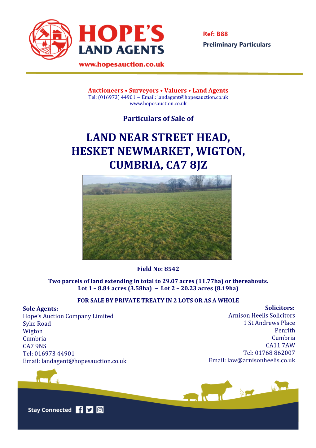 Land Near Street Head, Hesket Newmarket, Wigton, Cumbria, Ca7 8Jz