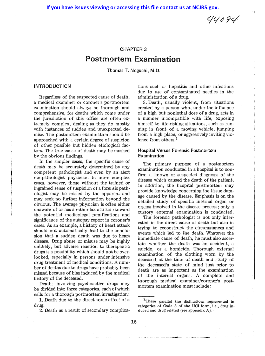 Postmortem Examination