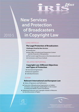 New Services and Protection of Broadcasters in Copyright Law