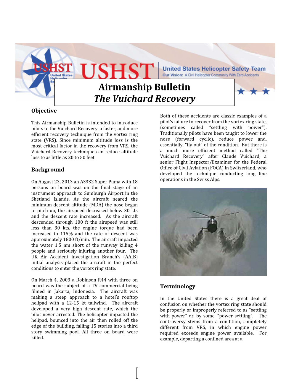 Airmanship Bulletin the Vuichard Recovery