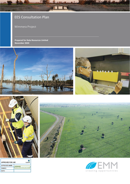 20 Nov 2020 Wimmera EES Consultation Plan