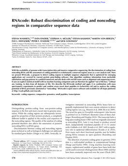 Robust Discrimination of Coding and Noncoding Regions in Comparative Sequence Data