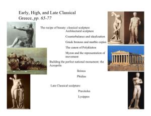 Late Classical Greece, Pp