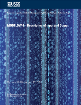 MODFLOW 6 – Description of Input and Output