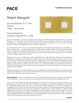 Robert Mangold