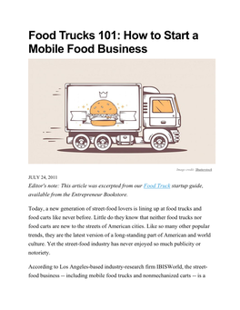 Food Trucks 101: How to Start a Mobile Food Business