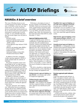Navaids: a Brief Overview