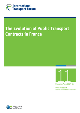 The Evolution of Public Transport Contracts in France