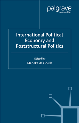 International Political Economy and Poststructural Politics