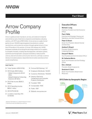Arrow Company Profile
