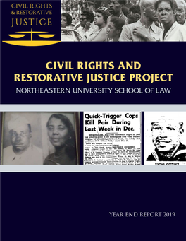 Civil Rights and Restorative Justice Project Northeastern University School of Law