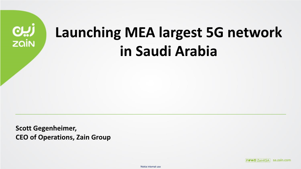 Launching MEA Largest 5G Network in Saudi Arabia