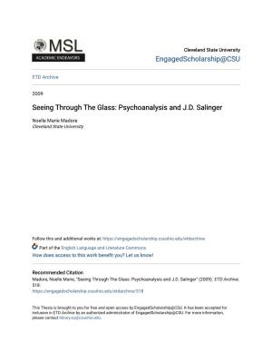 Psychoanalysis and JD Salinger
