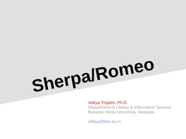 Sherpa/Romeo