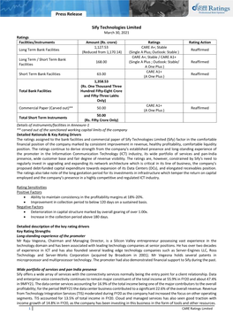 Press Release Sify Technologies Limited