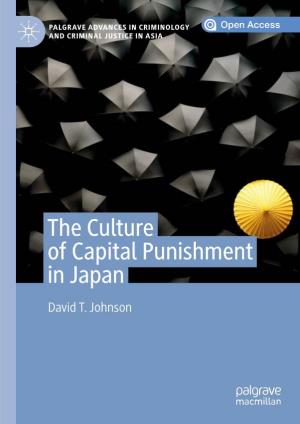 The Culture of Capital Punishment in Japan David T