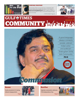 A Good Language Always Connects People, Veteran Indian Actor and Politician Shatrughan Sinha Tells Community