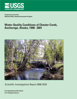 Water-Quality Conditions of Chester Creek, Anchorage, Alaska, 1998 2001