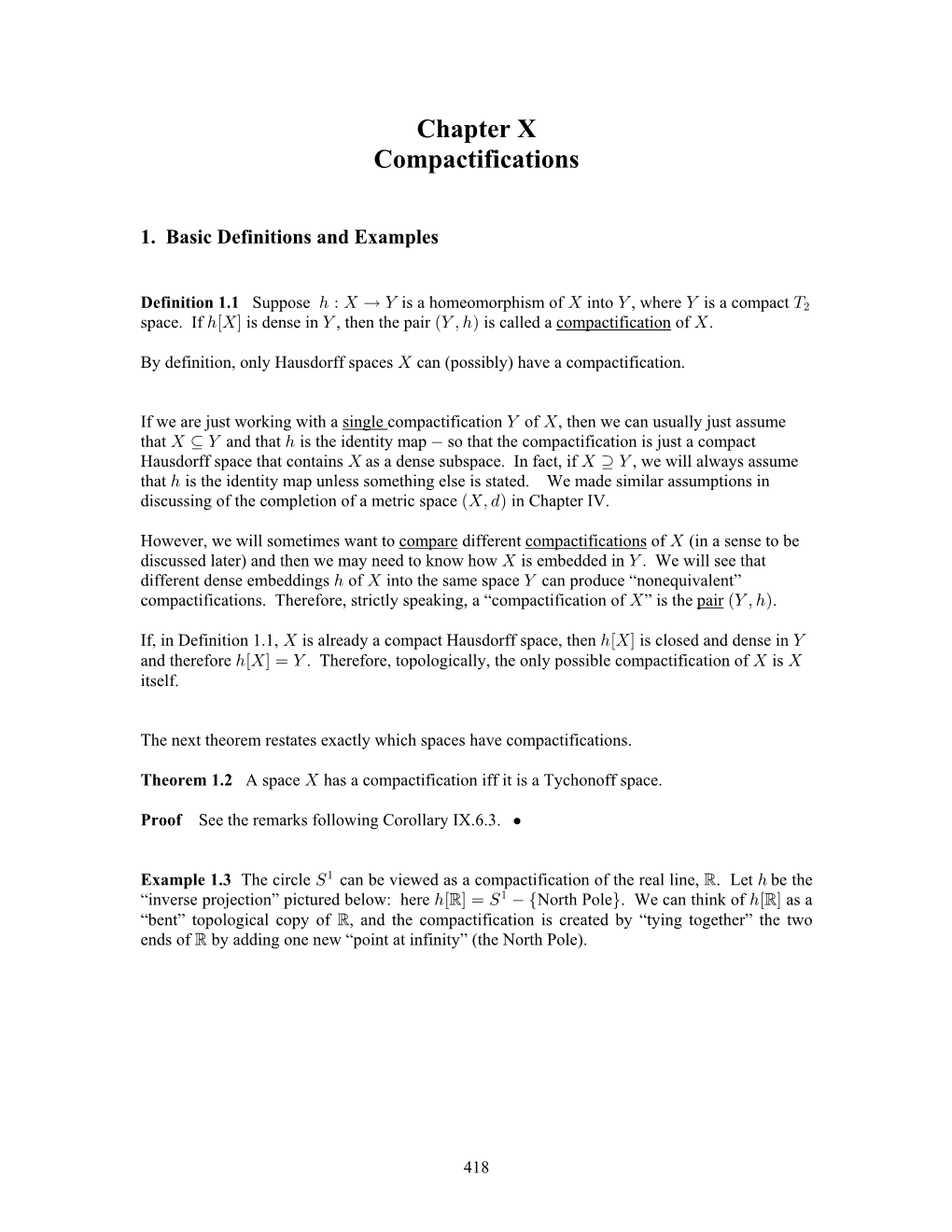 Chapter 10 Compactifications