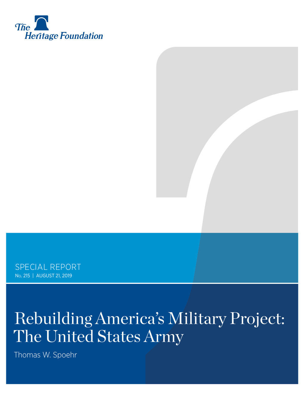 Rebuilding America's Military Project: the United States Army - DocsLib