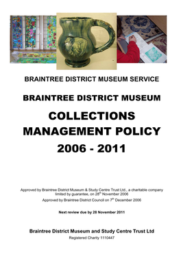 Collections Management Policy 2006 - 2011