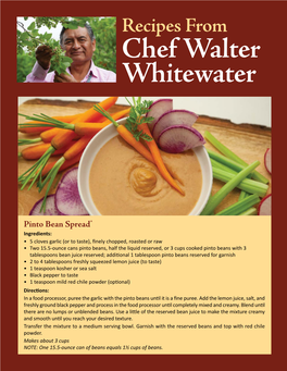 Chef Walter Whitewater