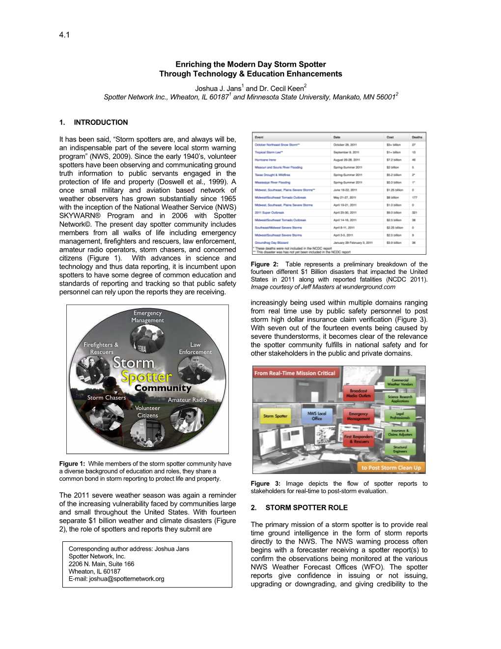 Storm Spotter Through Technology & Education Enhancements