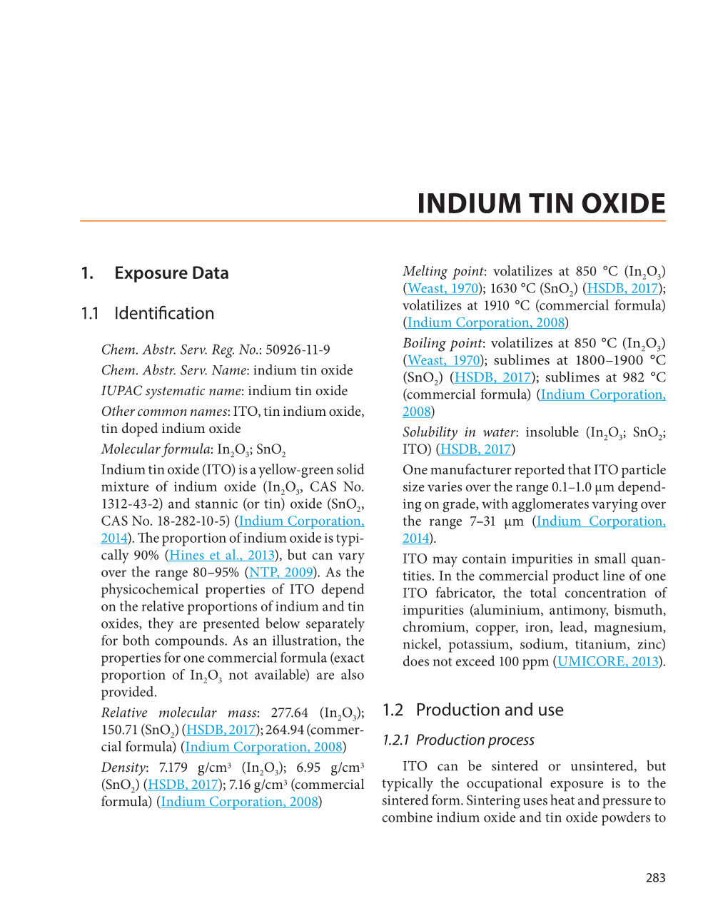 Indium Tin Oxide