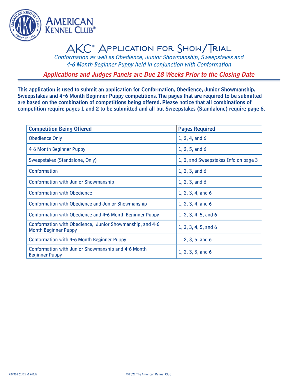 AKC Events Application Form DocsLib