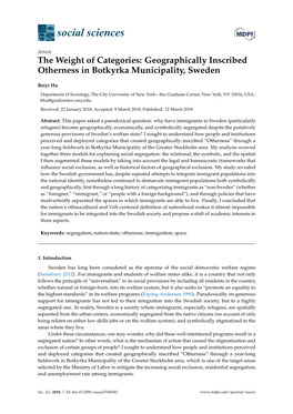 Geographically Inscribed Otherness in Botkyrka Municipality, Sweden