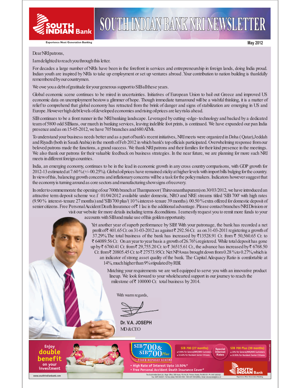 NRI Newsletter May 2012