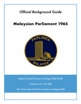 Malaysian Parliament 1965