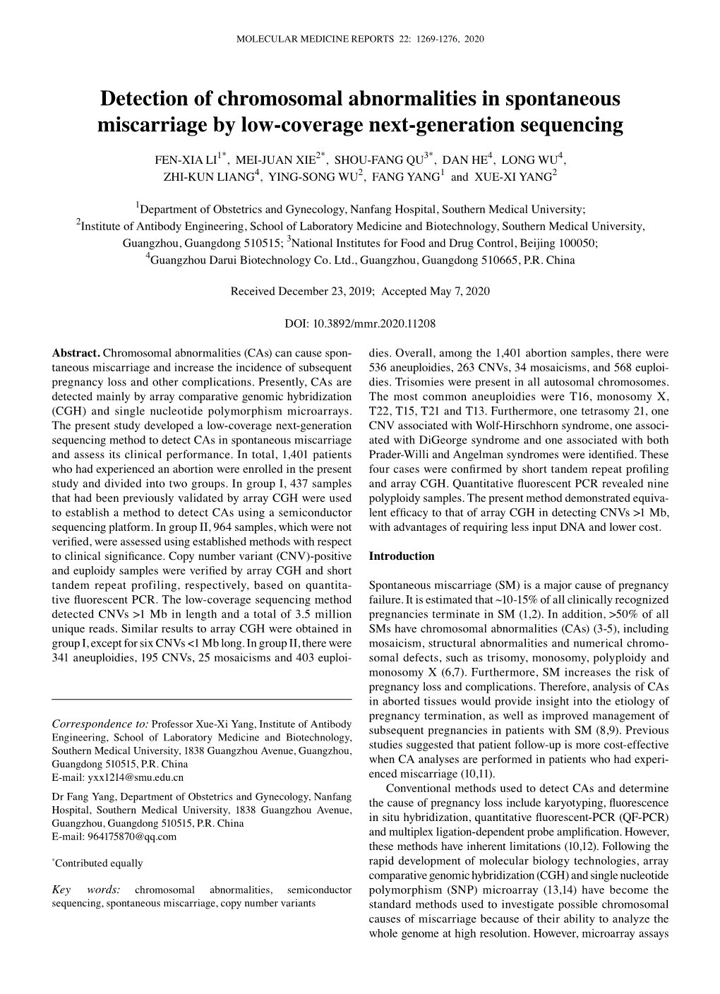 detection-of-chromosomal-abnormalities-in-spontaneous-miscarriage-by