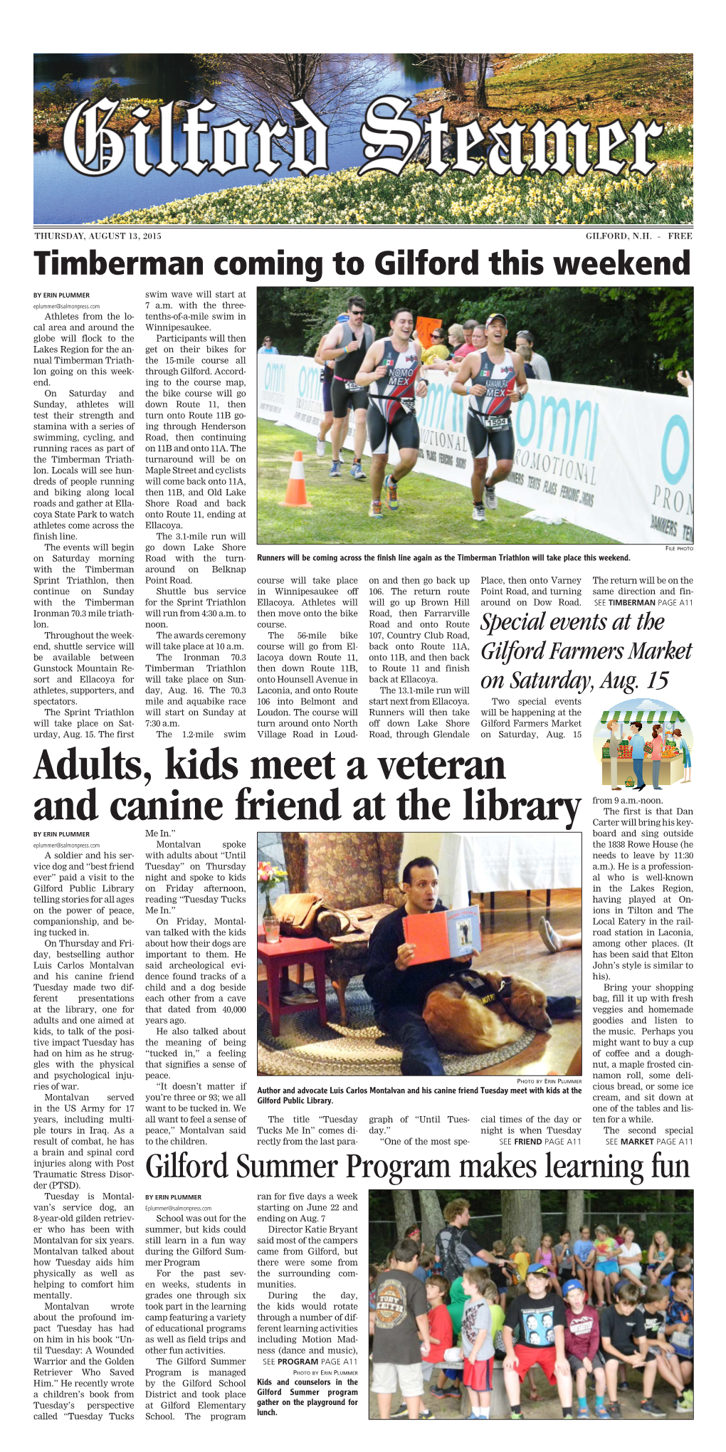 Adults, Kids Meet a Veteran and Canine Friend at the Library