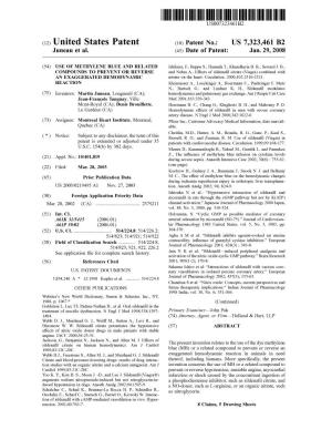 (12) United States Patent (10) Patent No.: US 7,323.461 B2 Juneau Et Al