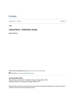 James Berry - Celebration Songs