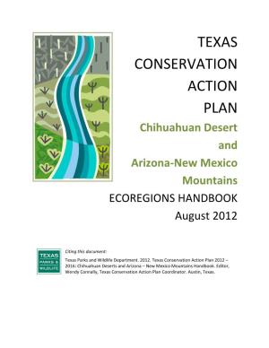 Chihuahuan Desert and Arizona-New Mexico Mountains ECOREGIONS HANDBOOK August 2012