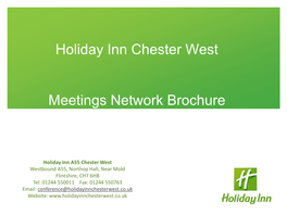 Holiday Inn Chester West Meetings Network Brochure