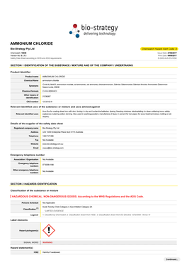 Ammonium Chloride