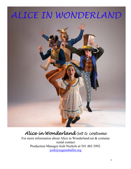 Alice in Wonderland Set & Costume
