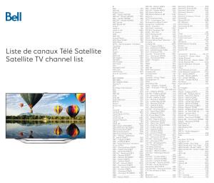 Liste De Canaux Télé Satellite Satellite TV Channel List