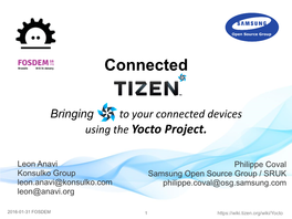 Bringing to Your Connected Devices Using the Yocto Project