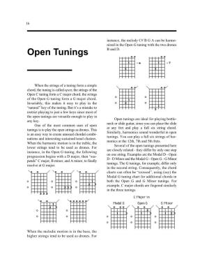 Open Tunings B and D