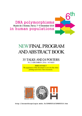Final Program and Abstract Book Here (Pdf)