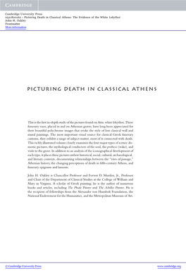 Picturing Death in Classical Athens: the Evidence of the White Lekythoi John H