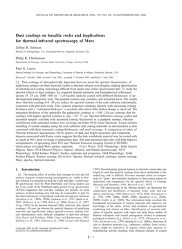 Dust Coatings on Basaltic Rocks and Implications for Thermal Infrared Spectroscopy of Mars Jeffrey R