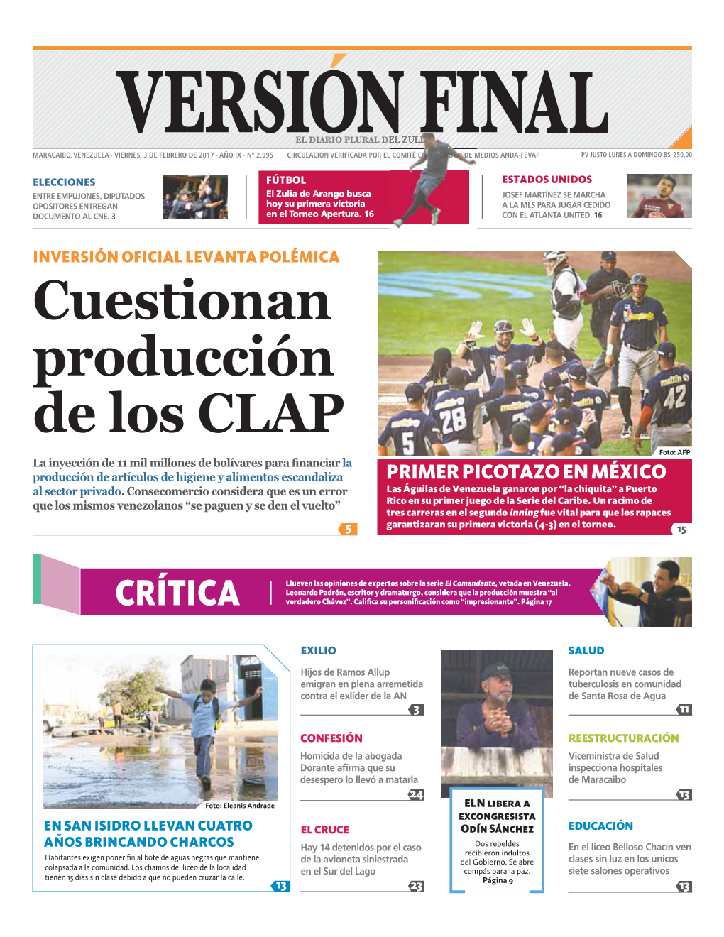 Cuestionan Producción De Los CLAP