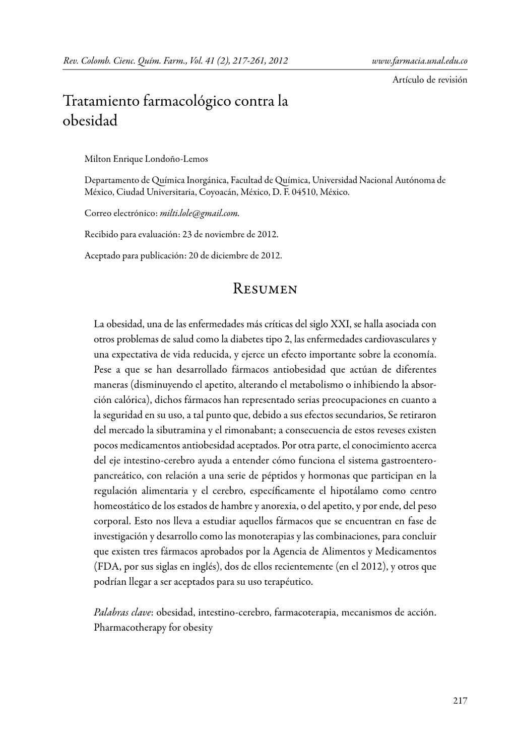 Tratamiento Farmacológico Contra La Obesidad