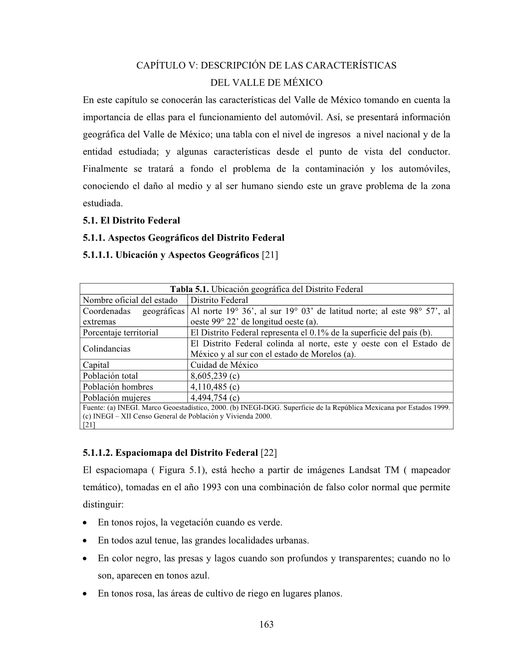 Capítulo 5. Descripción De Las Características Del Valle De México