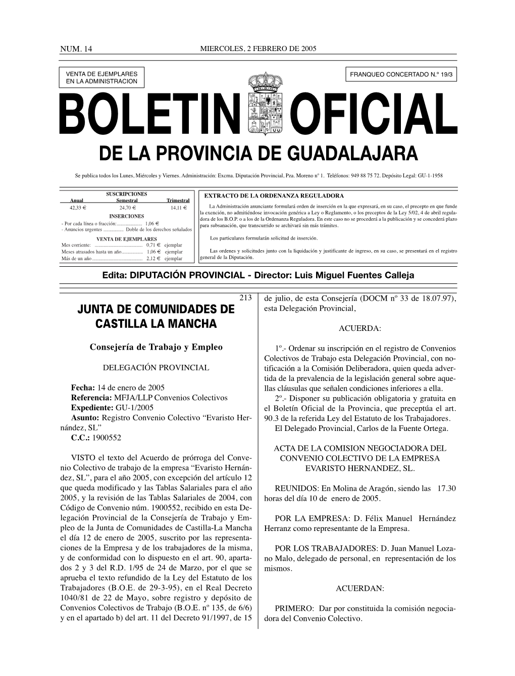 Boletin Oficial De La Provincia De Guadalajara